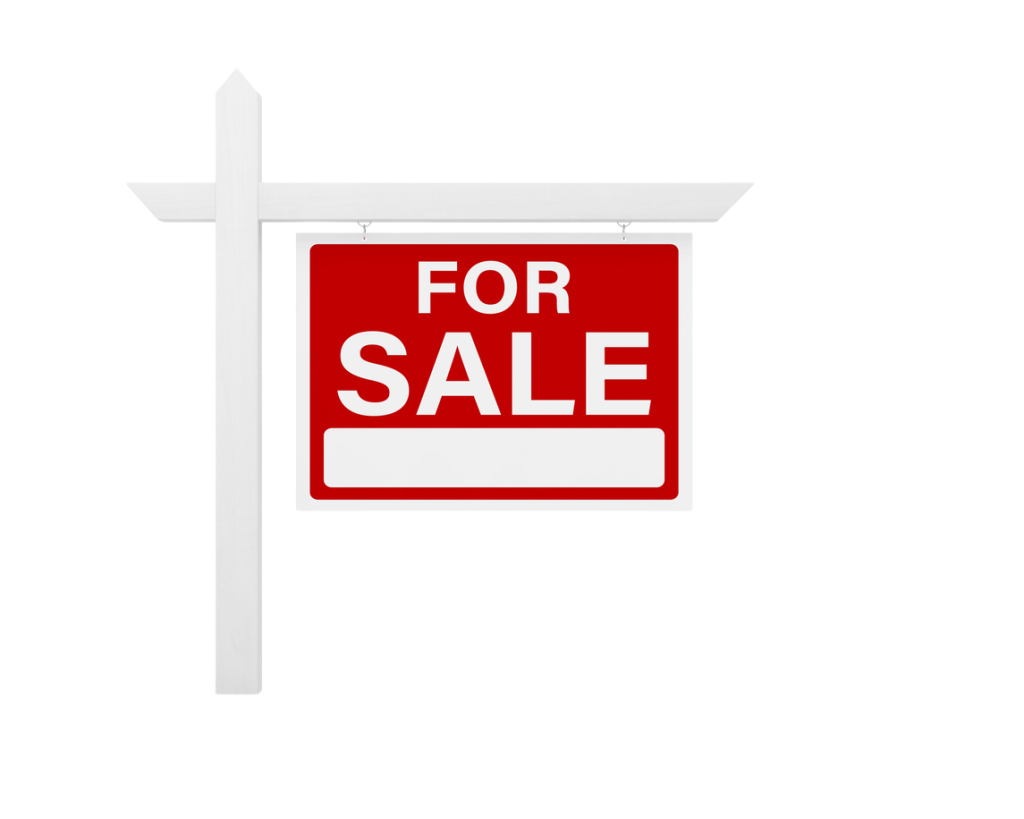 For sale sign for property