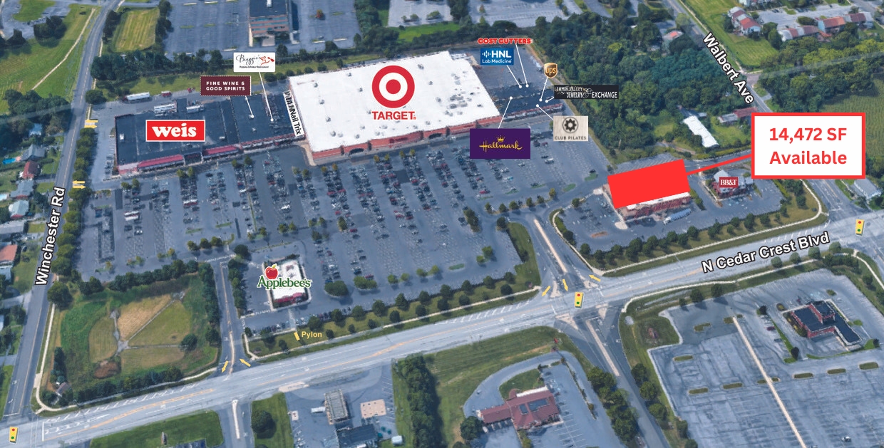 1500 N Cedar Crest Blvd, Allentown, Pennsylvania 18104, ,Retail,For Lease,Crest Plaza,1500 N Cedar Crest Blvd,1105