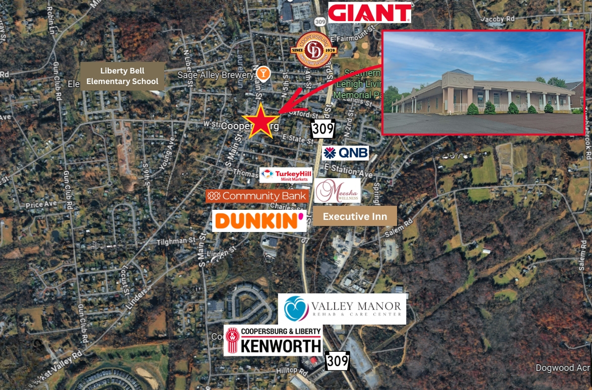25 N Main St, Coopersburg, Pennsylvania 18036, ,Retail,For Lease,25 N Main St,1216