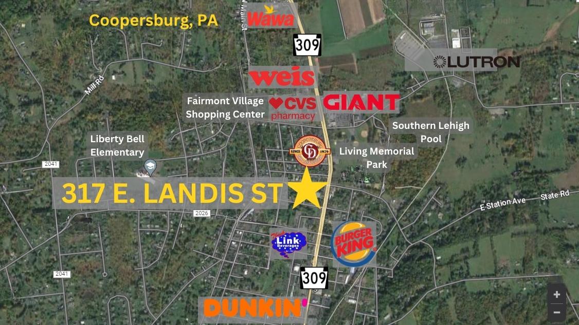 317 E Landis St, Coopersburg, Pennsylvania 18036, ,Retail,For Lease,317 E Landis St,1041