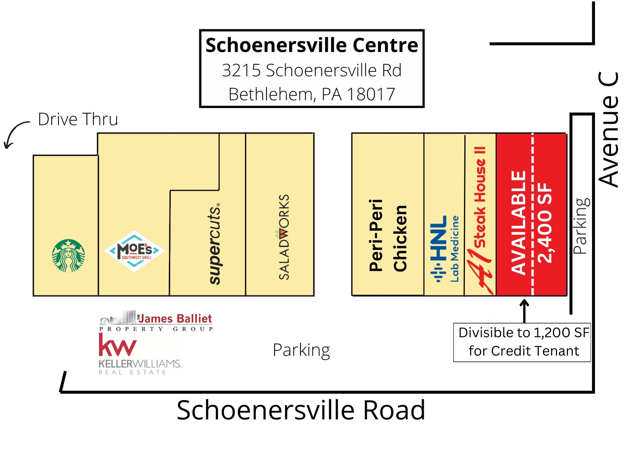 3215 Schoenersville Rd, Bethlehem, Pennsylvania 18017, ,Retail,For Lease,3215 Schoenersville Rd,1055