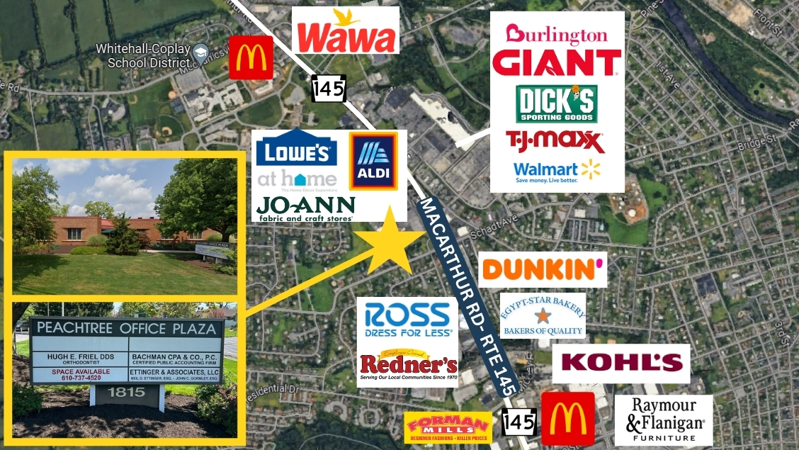 1815 Schadt Ave, Whitehall, Pennsylvania 18052, ,Office,For Lease,Peachtree Office Plaza,1815 Schadt Ave,1086