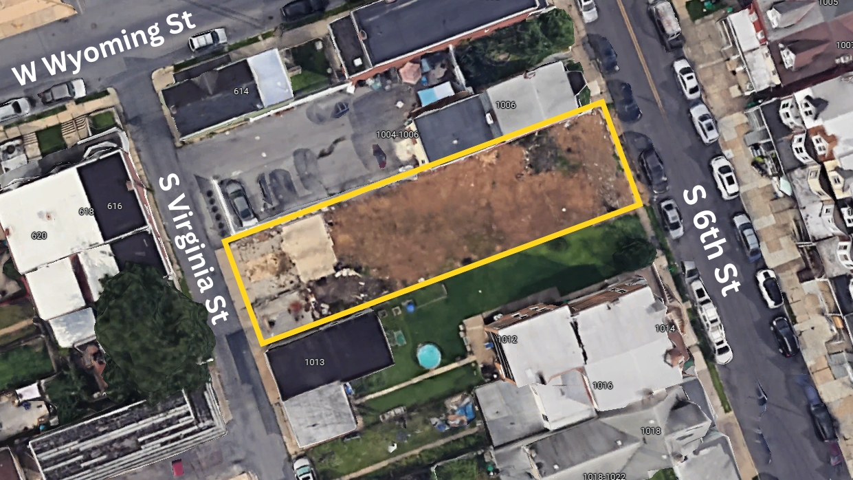 1008 S 6th St, Allentown, Pennsylvania 18103, ,Land,For Sale,1008 S 6th St,1090